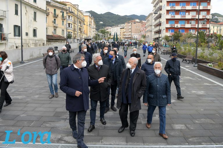 Taglio del nastro per il trincerone ferroviario Est di Salerno